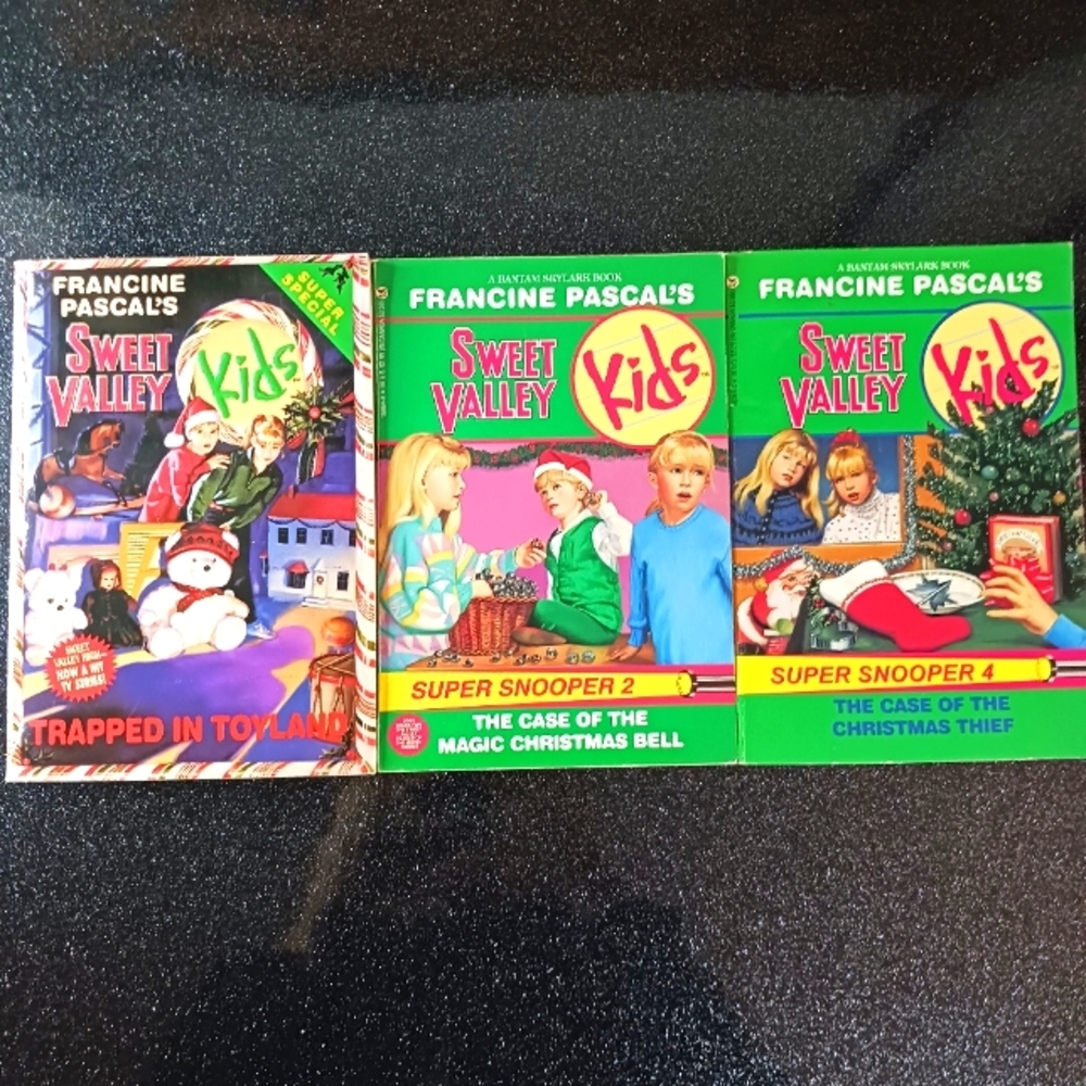 Vintage Sweet Valley Kids Christmas Books by Francine Pascal Set of 3.